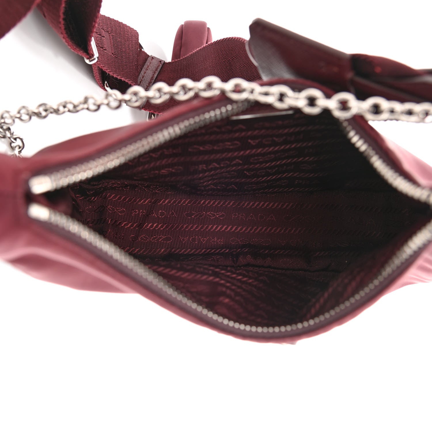 Prada Tessuto Nylon Re-Edition 2005 Shoulder Bag Granato 5 of 12