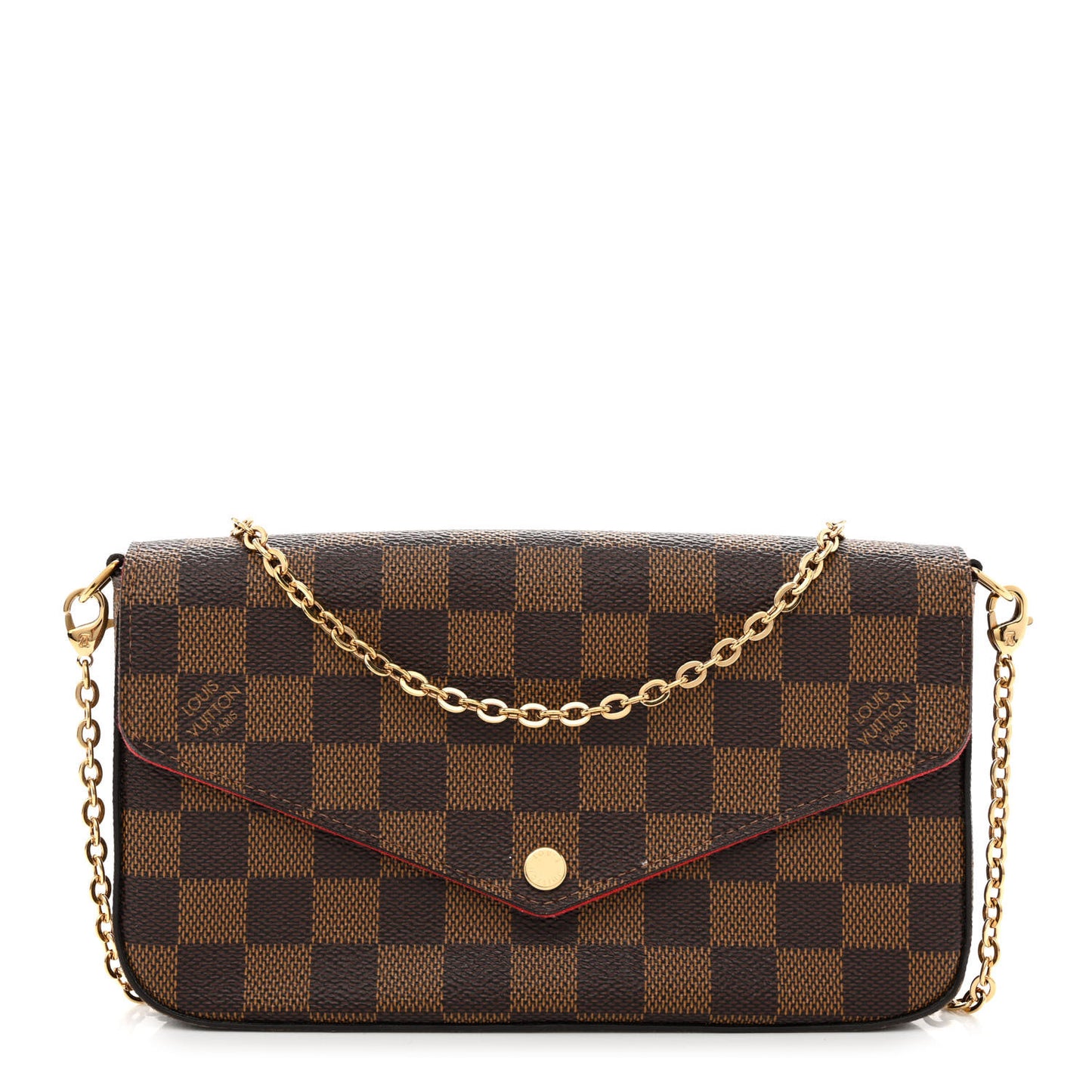 Damier Ebene Pochette Felicie Chain Wallet