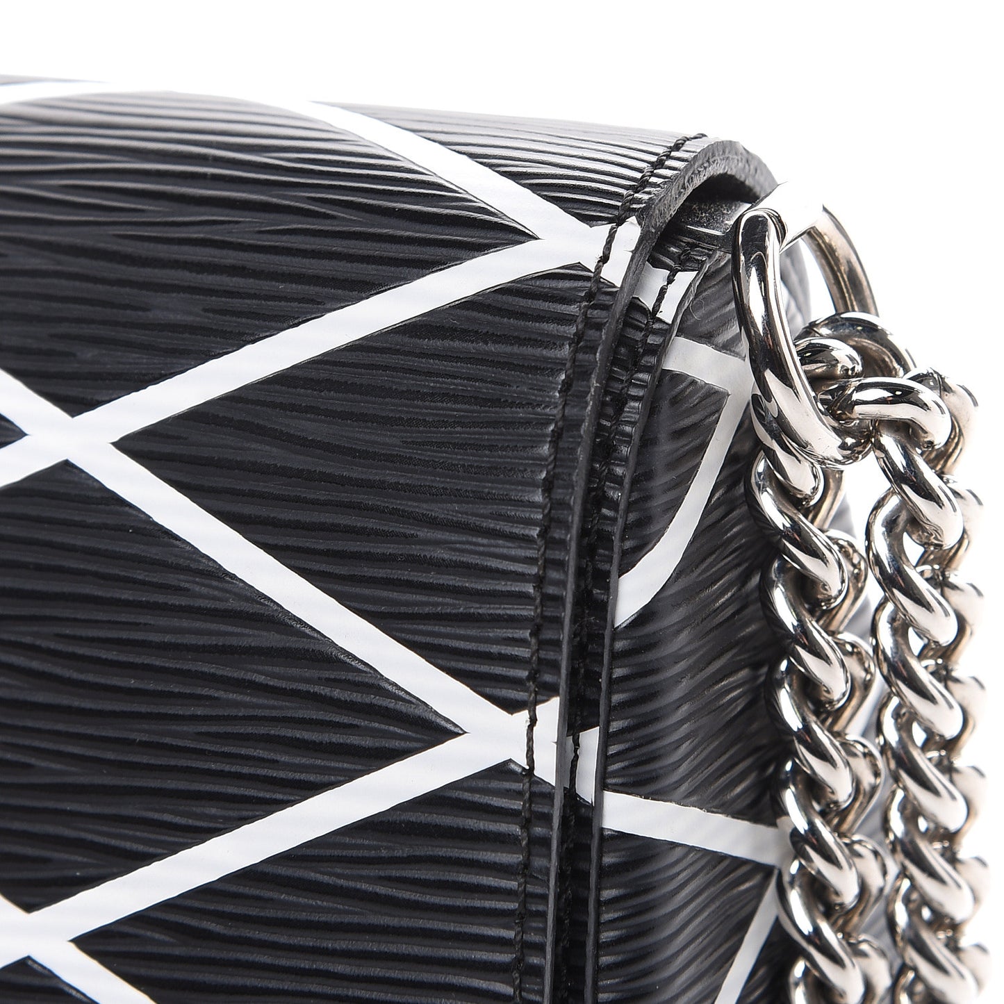 Epi Malletage Twist Shoulder Bag PM Black