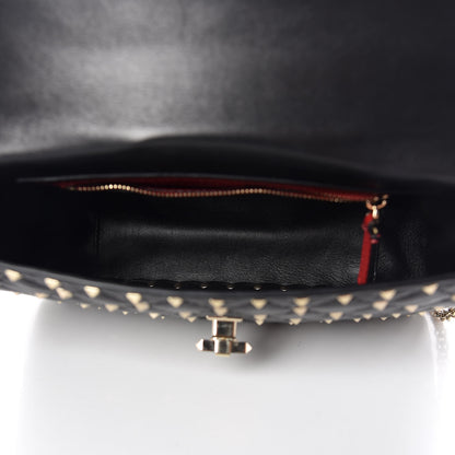 Valentino Garavani Lambskin Medium Rockstud Spike Shoulder Bag Black 5 of 13
