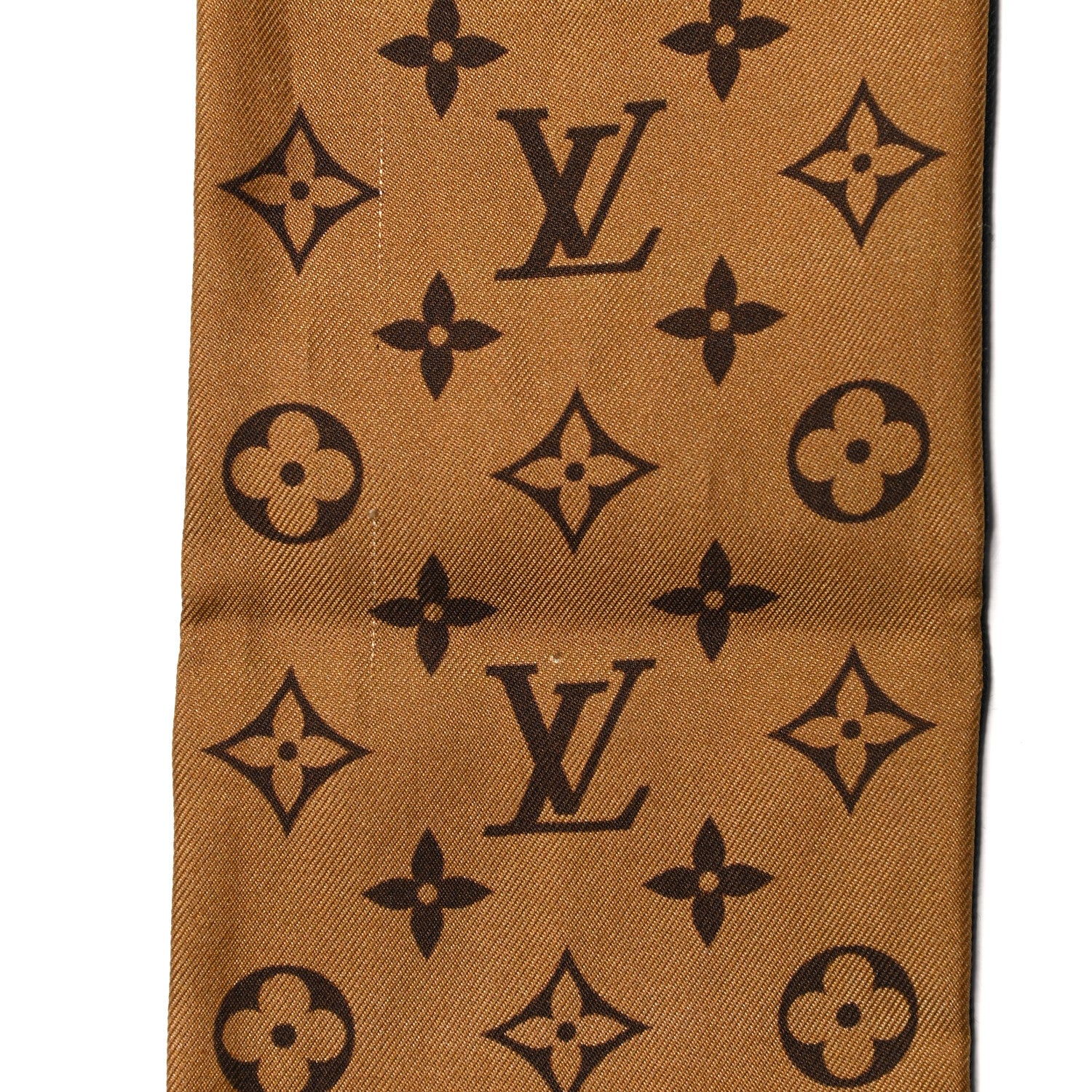 Louis Vuitton Silk Monogram Lock It Bandeau Brown 3 of 3