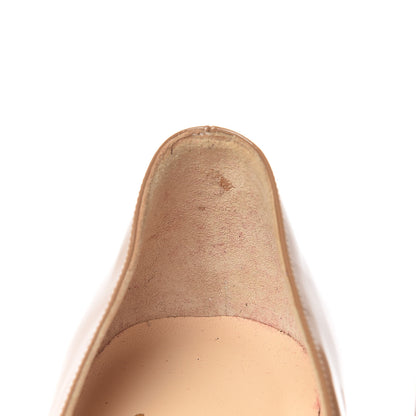 Christian Louboutin Patent Very Prive 120 Pumps 38.5 Nude 9 of 10