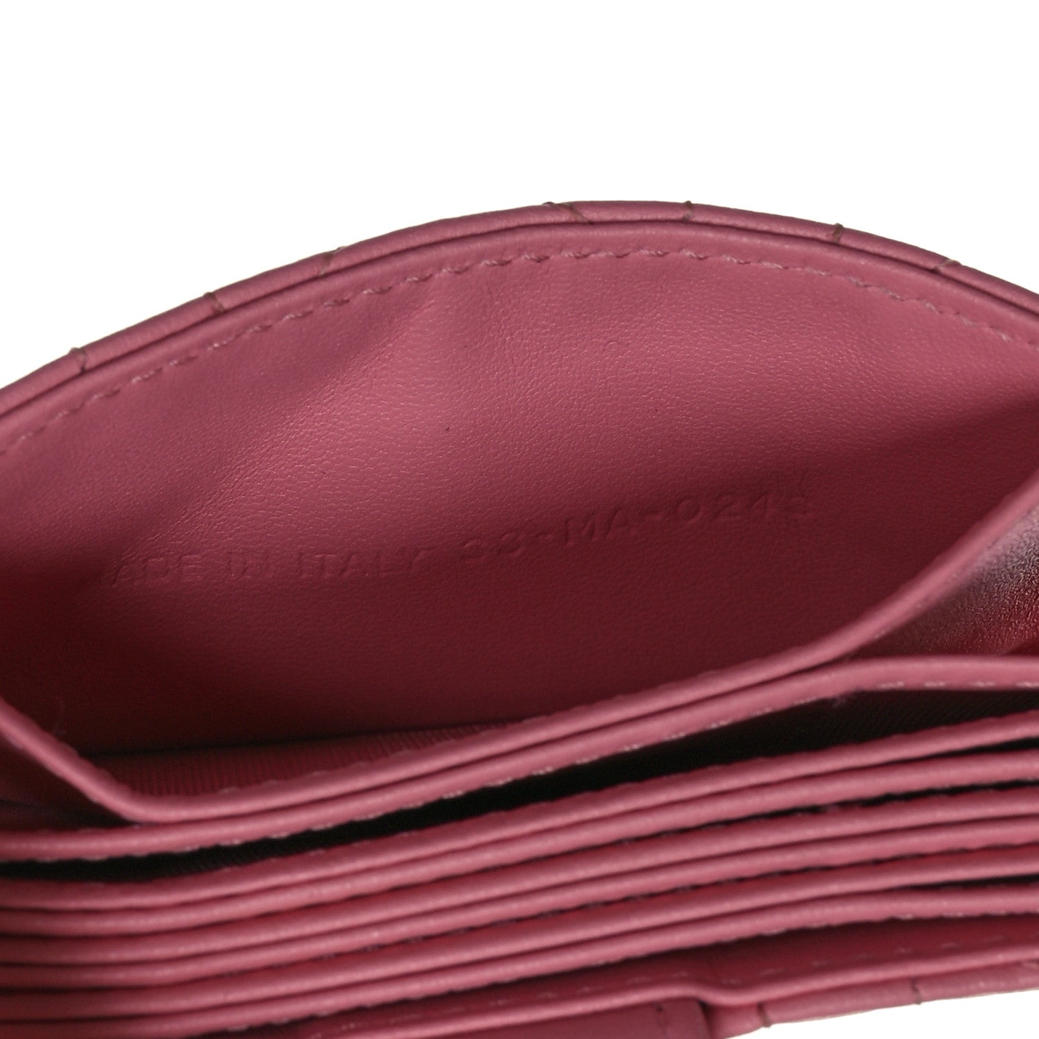 Christian Dior Lambskin Cannage Lady Dior 5-Gusset Card Holder Light Pink 7 of 8