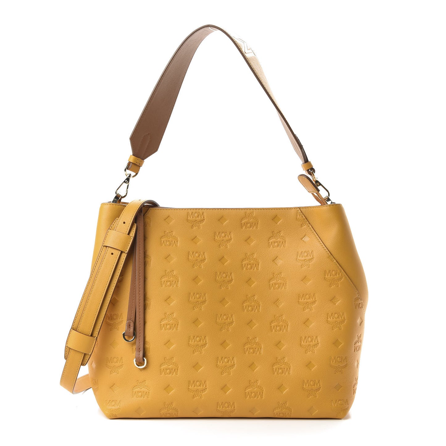 Calfskin Ottomar Monogram Medium Klara Hobo Golden Mango