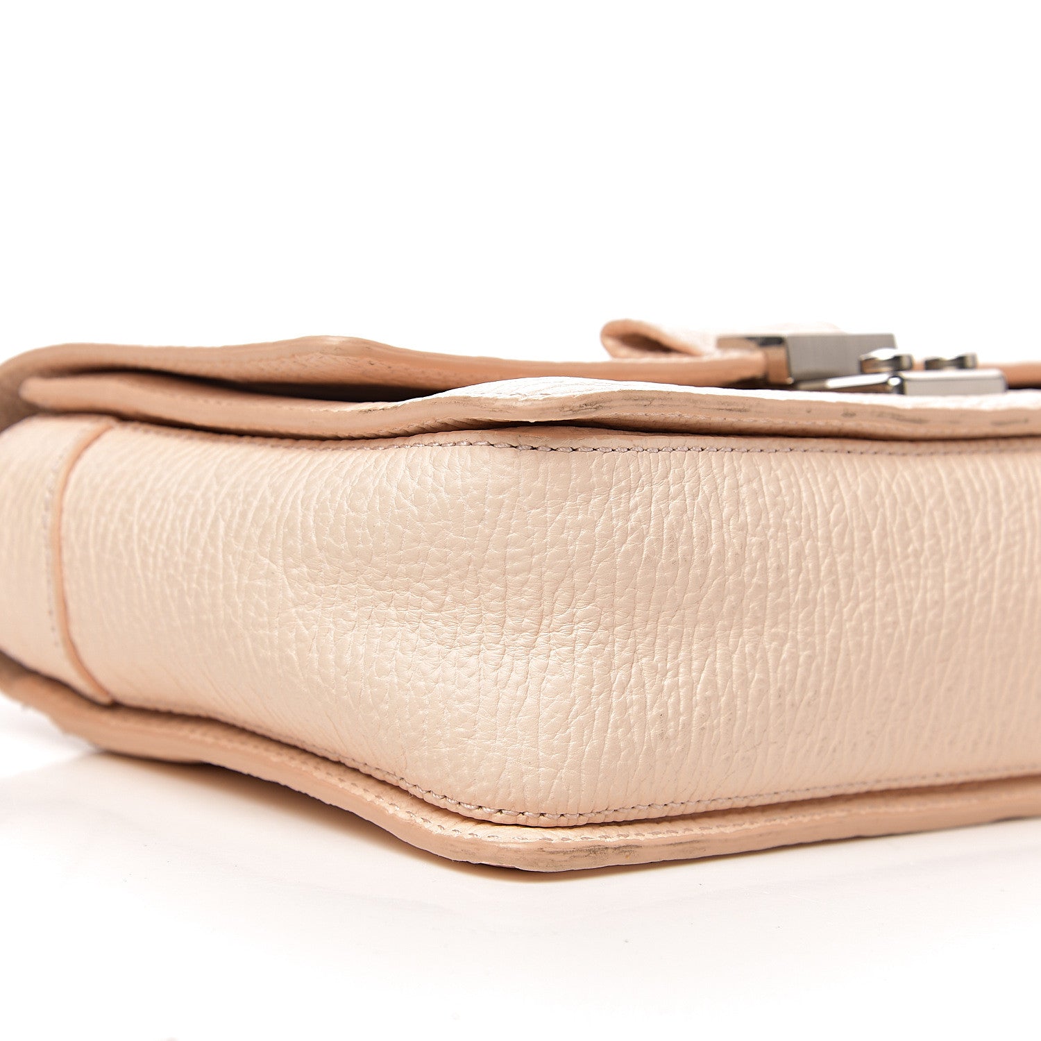 3.1 Phillip Lim 3.1 Textured Calfskin Mini Pashli Messenger White Peach 6 of 8