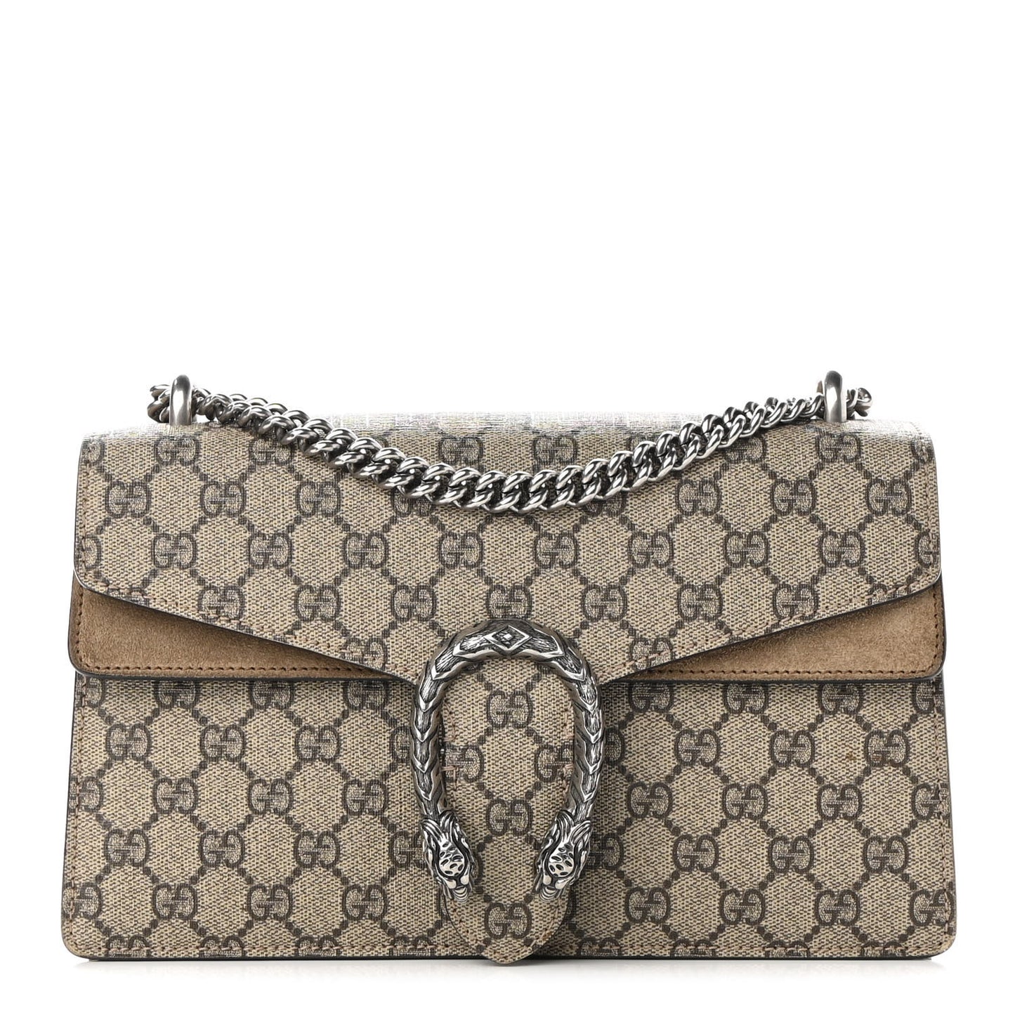 GG Supreme Monogram Small Dionysus Shoulder Bag Taupe