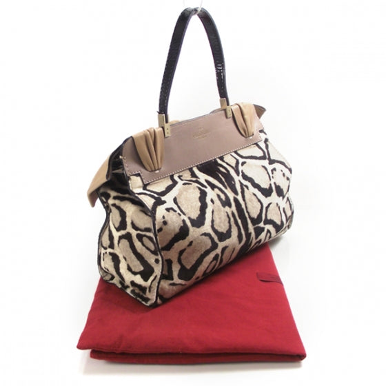 Valentino Garavani Calf Hair Leopard Print Aphrodite Bow Satchel 3 of 10