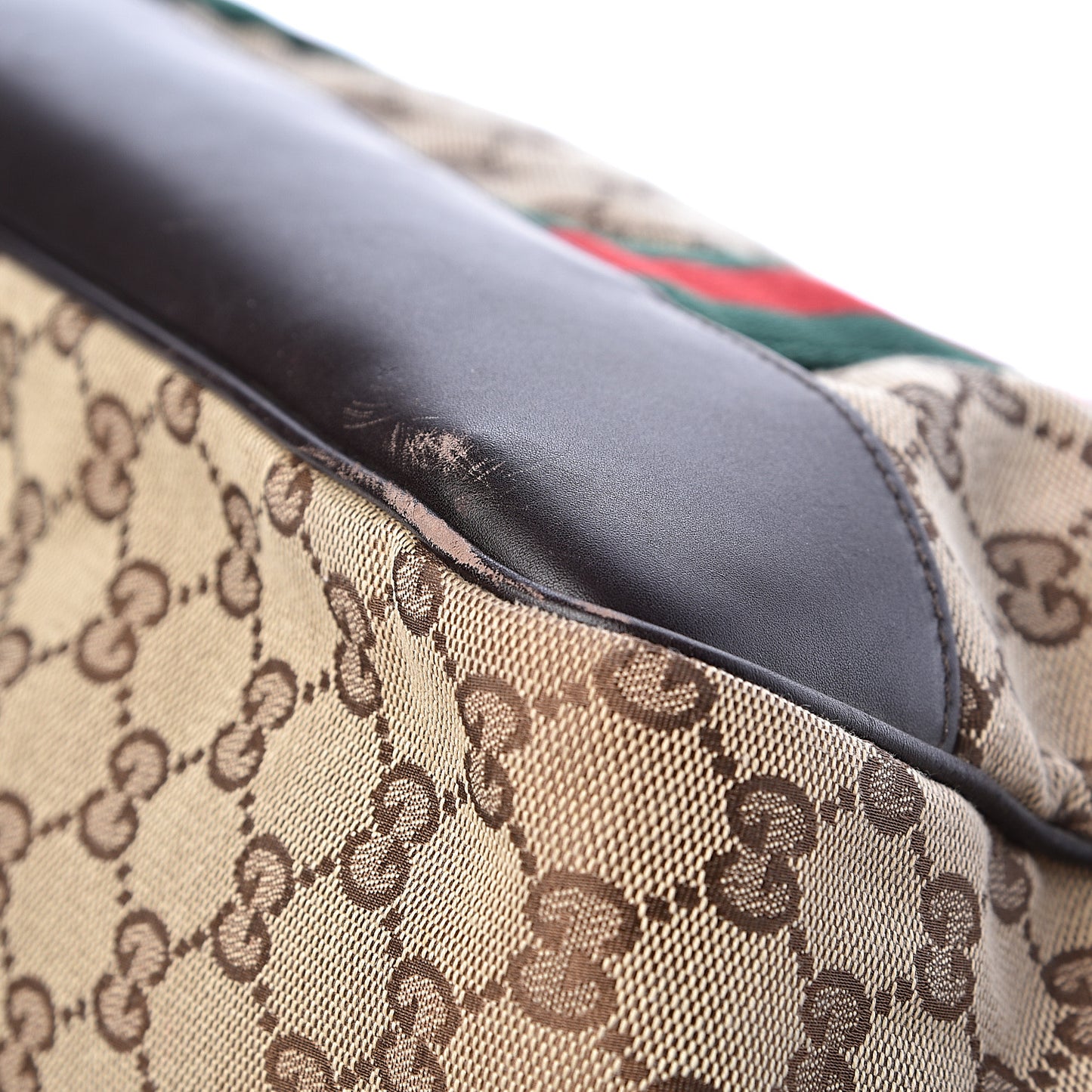 Monogram Web Dog Carrier Dark Brown