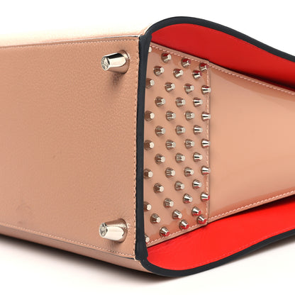 Christian Louboutin Calfskin Patent Studded Large Paloma Cognac 10 of 13