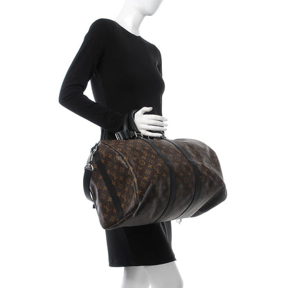 Louis Vuitton Monogram Macassar Keepall Bandouliere 45 2 of 8