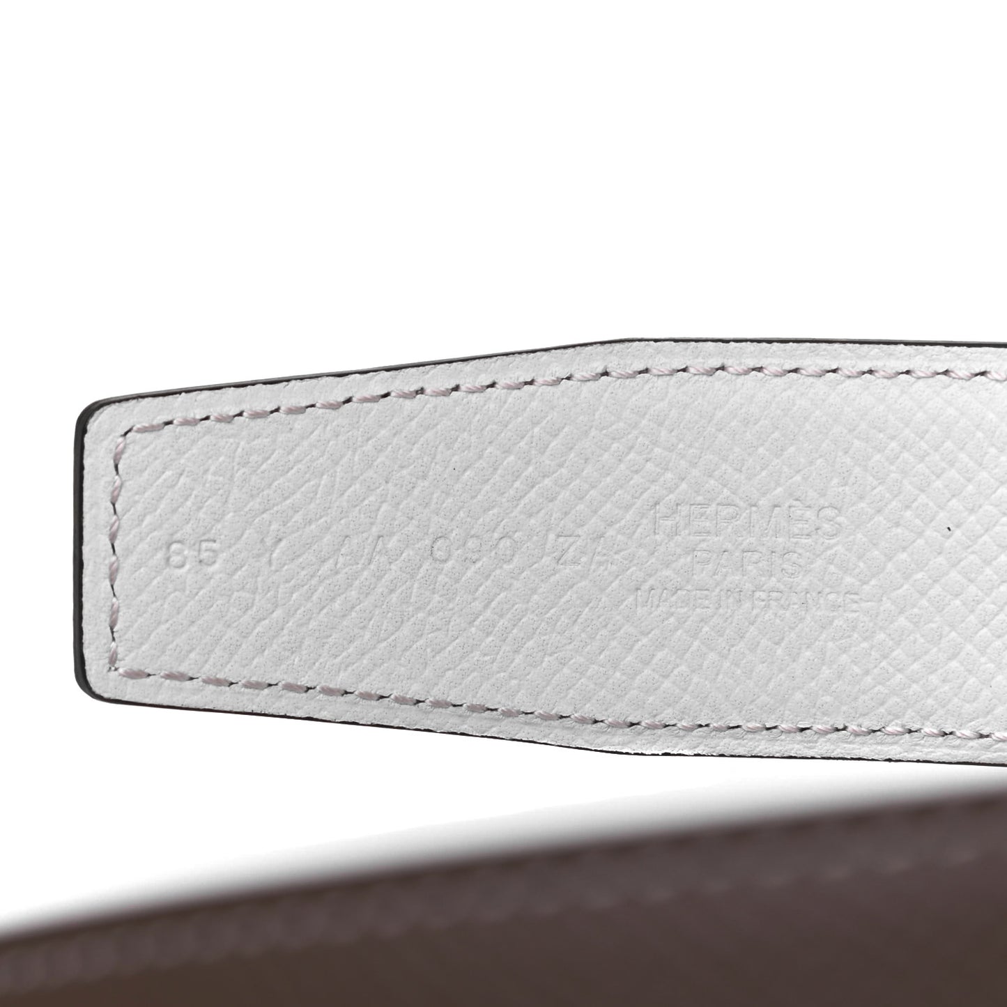 Epsom 32mm H Belt 85 Etoupe White