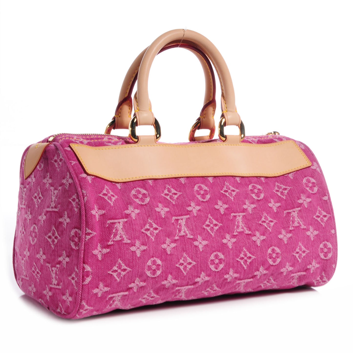 Monogram Denim Neo Speedy Fuchsia