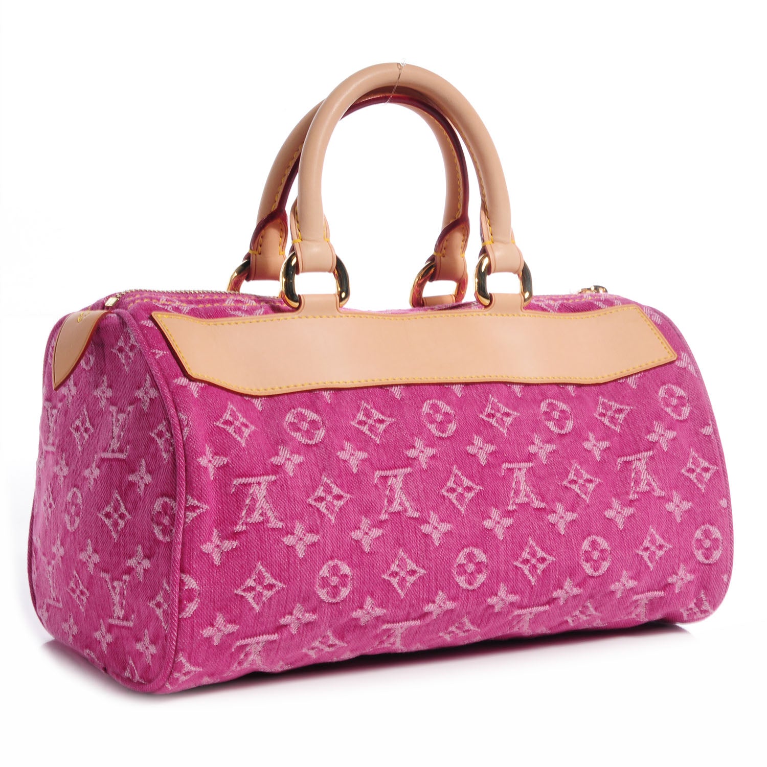 Louis Vuitton Monogram Denim Neo Speedy Fuchsia 3 of 7
