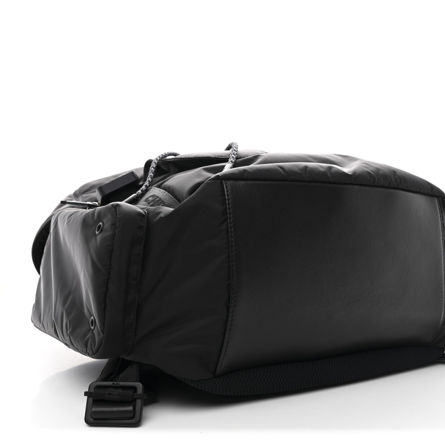 Christian Dior Nylon Saddle Backpack Black 9 of 10