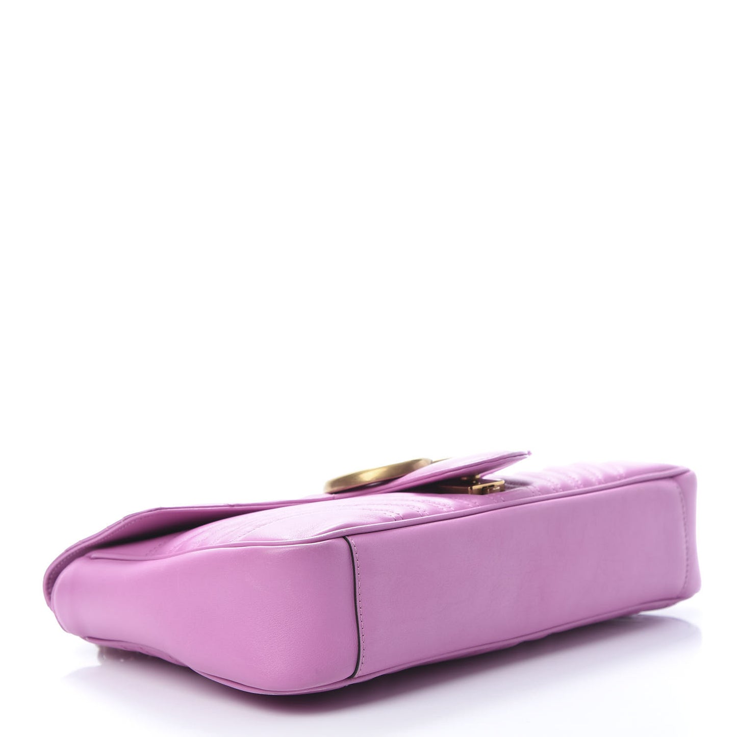 Calfskin Matelasse Medium GG Marmont Shoulder Bag Candy Mousse