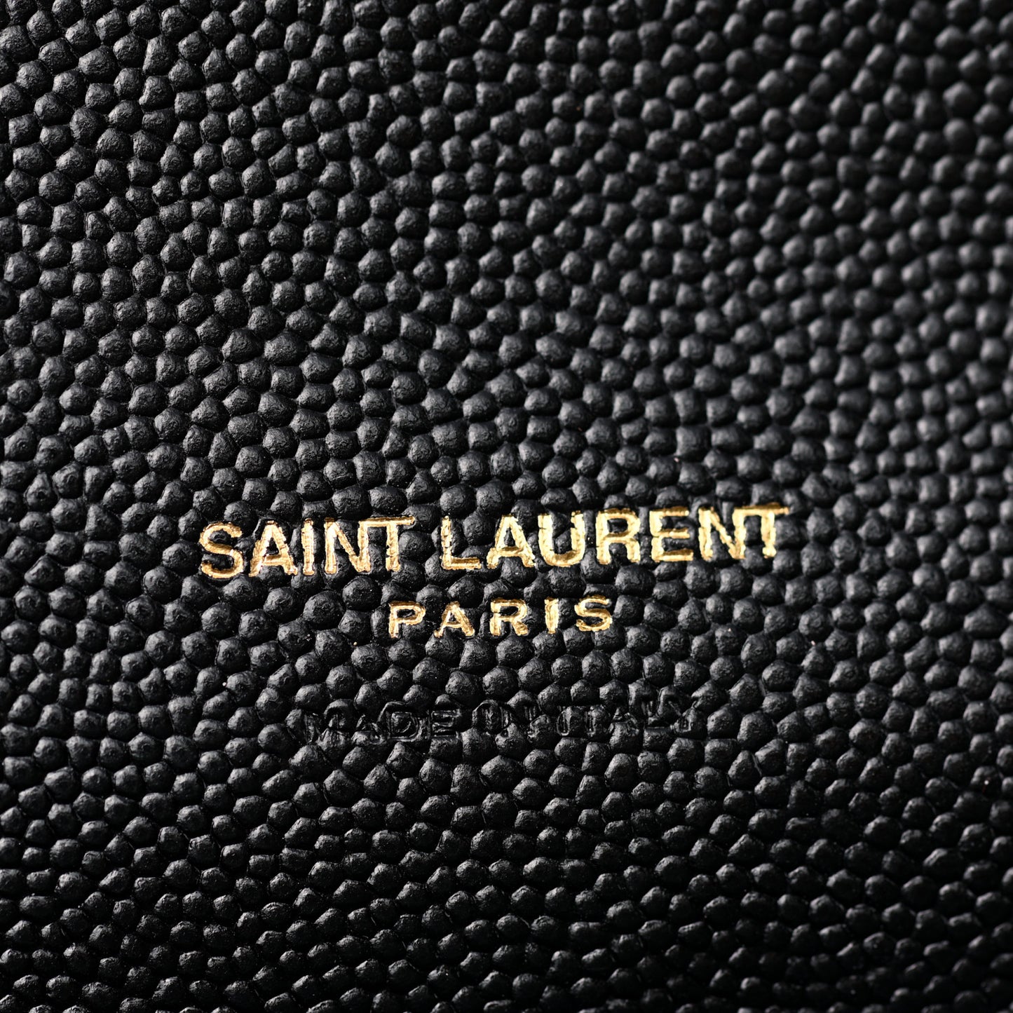 Grain De Poudre Matelasse Chevron Monogram Envelope Clutch Black