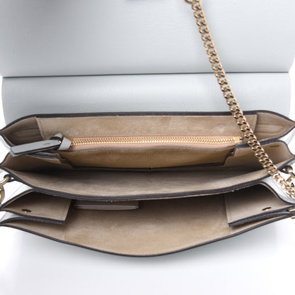 Chloe Calfskin Suede Medium Faye Shoulder Bag Airy Grey 5 of 10