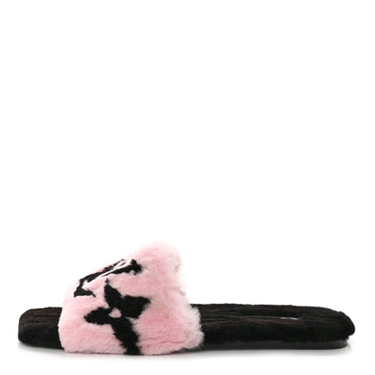 Louis Vuitton Fur Mink Fay Flat Mules 41 Pink 1 of 8