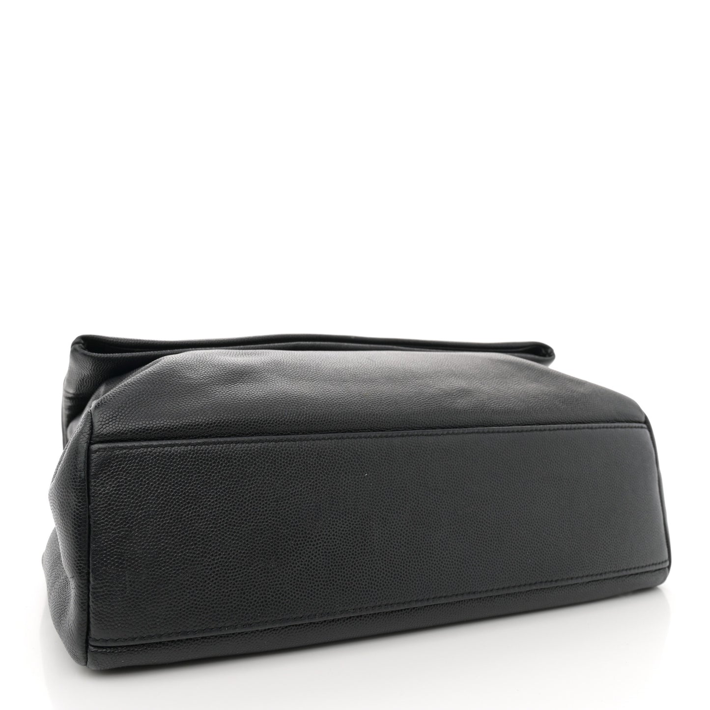 Grain De Poudre Medium West Hollywood Monogram Fold-Over Black