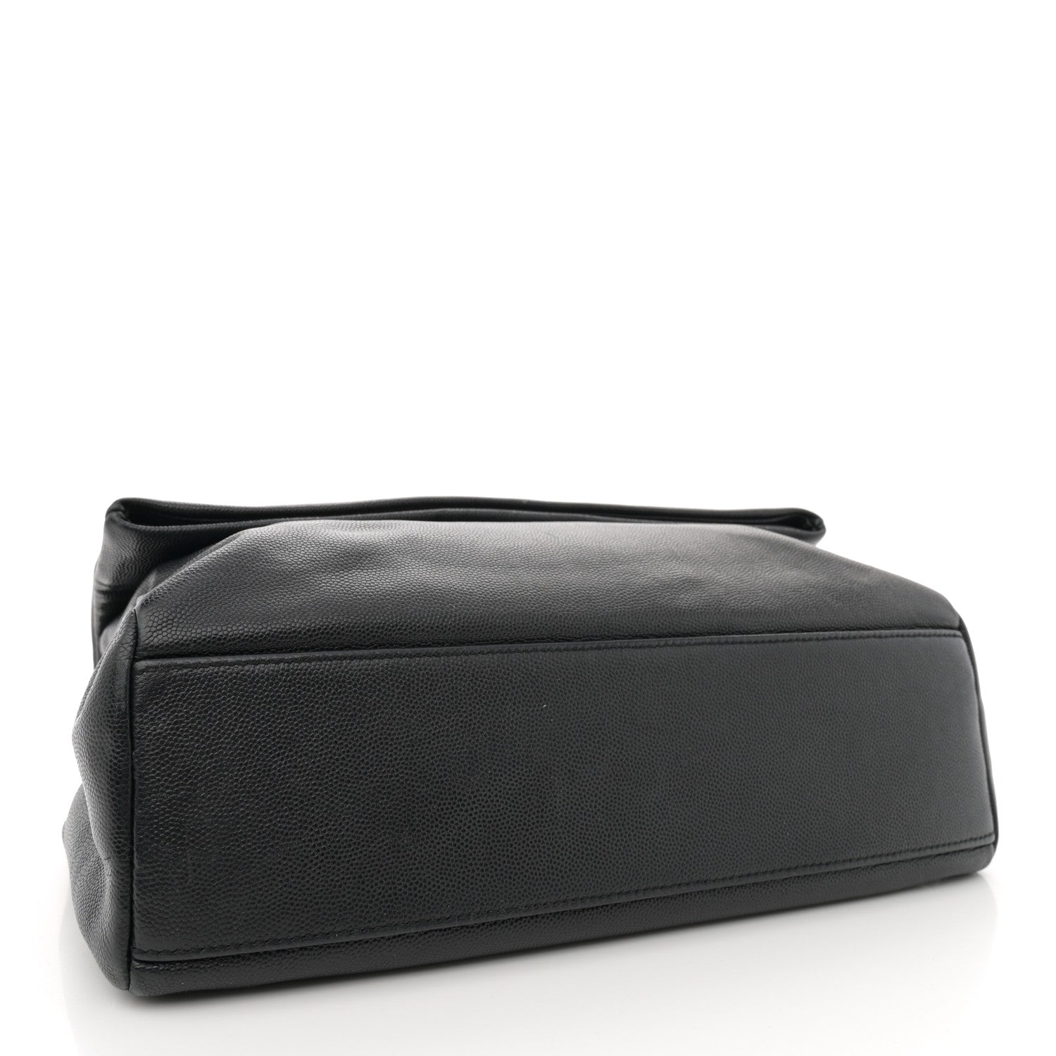 Saint Laurent Grain De Poudre Medium West Hollywood Monogram Fold-Over Black 4 of 13