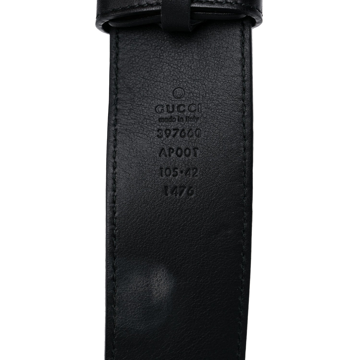Gucci Moon Calfskin Double G 40mm Belt 105 42 Black 3 of 8
