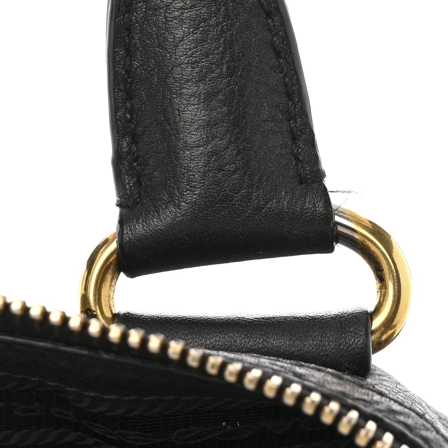 Vitello Daino Shopping Satchel Black