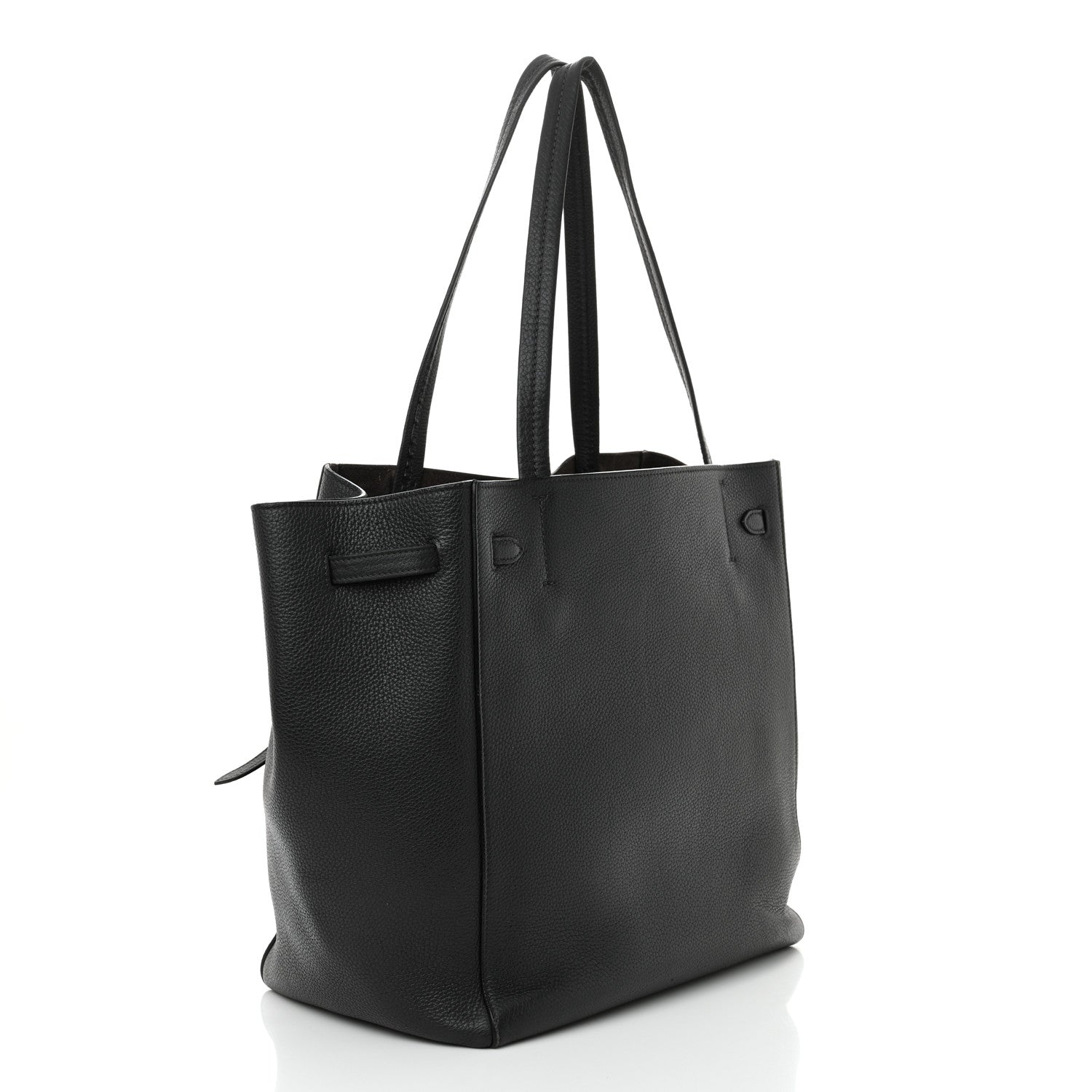 Celine Soft Grained Calfskin Small Belt Cabas Phantom Grey 3 of 14