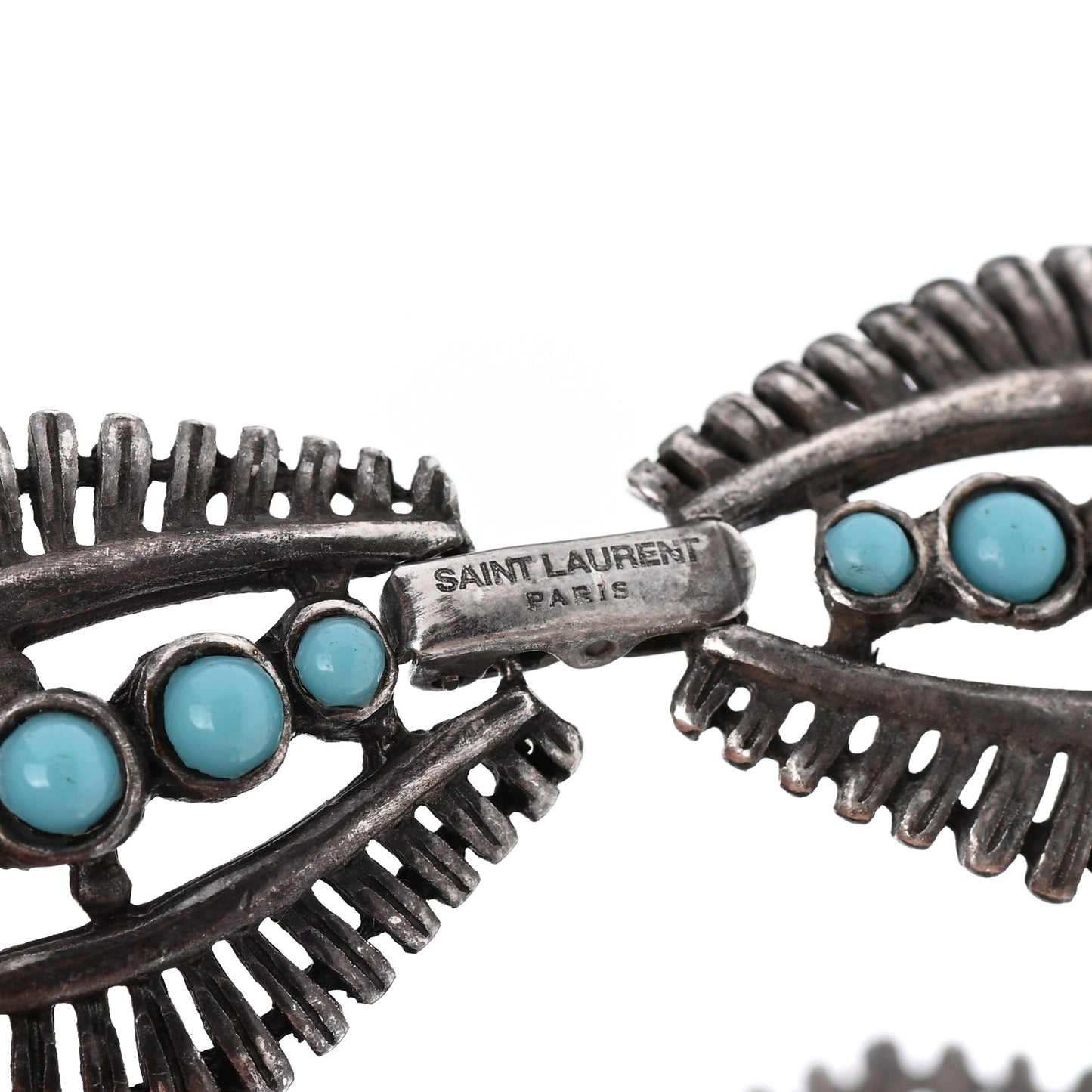 Metallic Turquoise Navajo Bracelet Silver