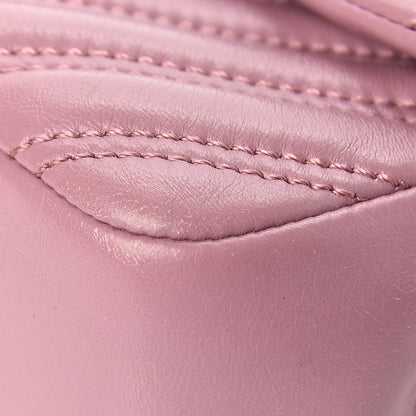 Chanel Lambskin Chevron Double Stitch Medium Single Flap Pink 12 of 14