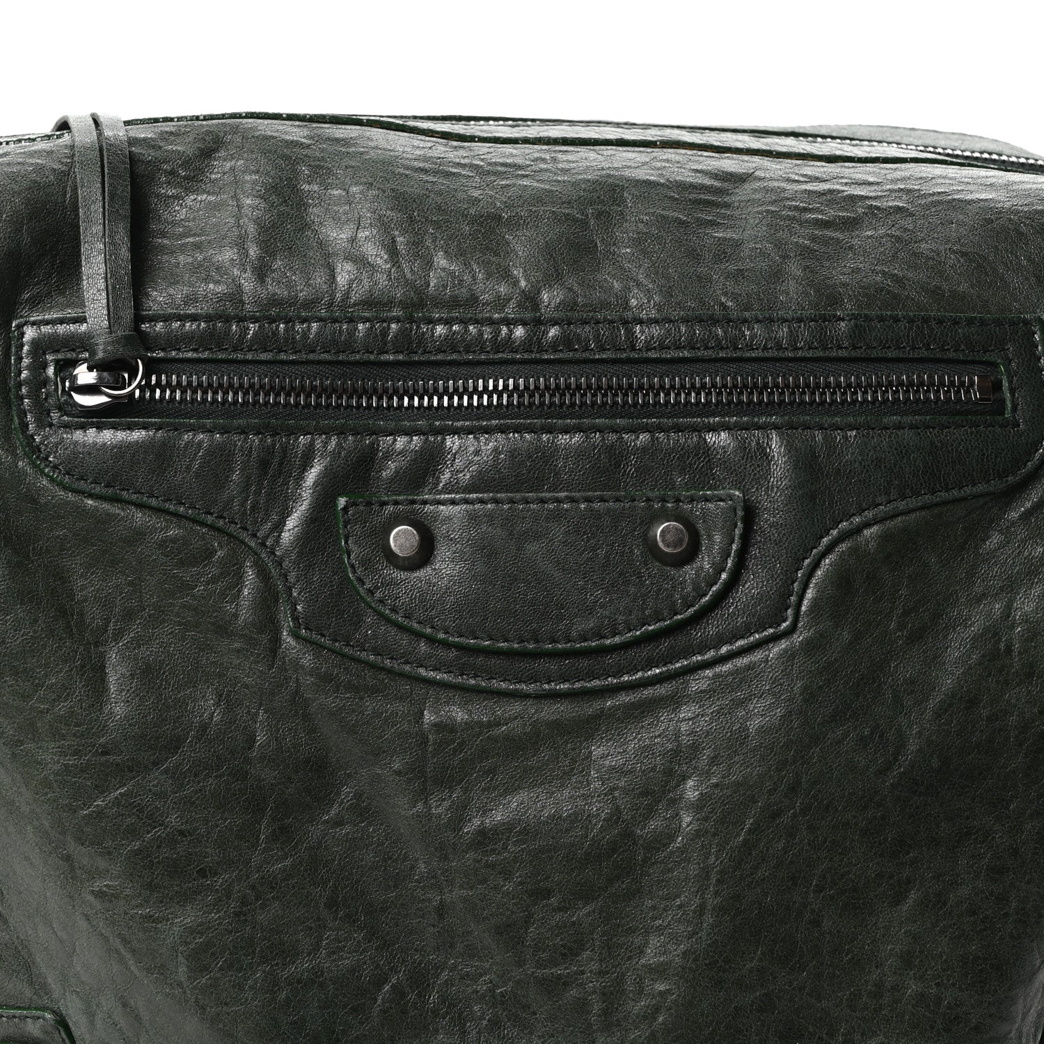 Balenciaga Agneau Classic Hardware Day Hobo Green 8 of 10