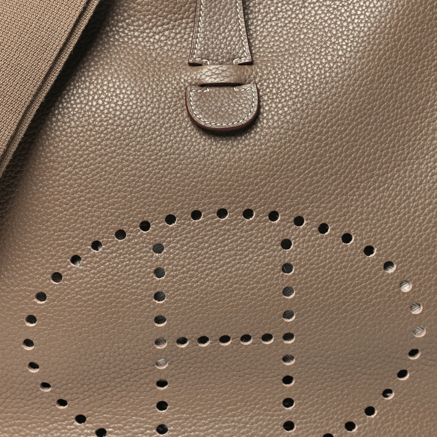 Hermes Taurillon Clemence Evelyne III GM Etoupe 8 of 10