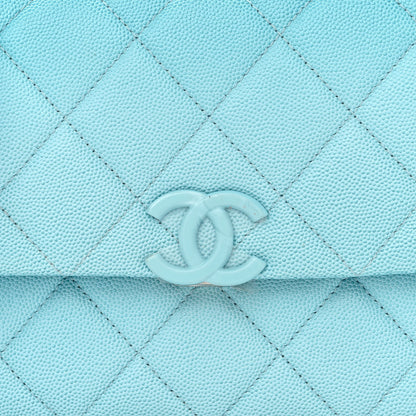 Chanel Caviar Quilted My Everything Flap Blue 8 of 10