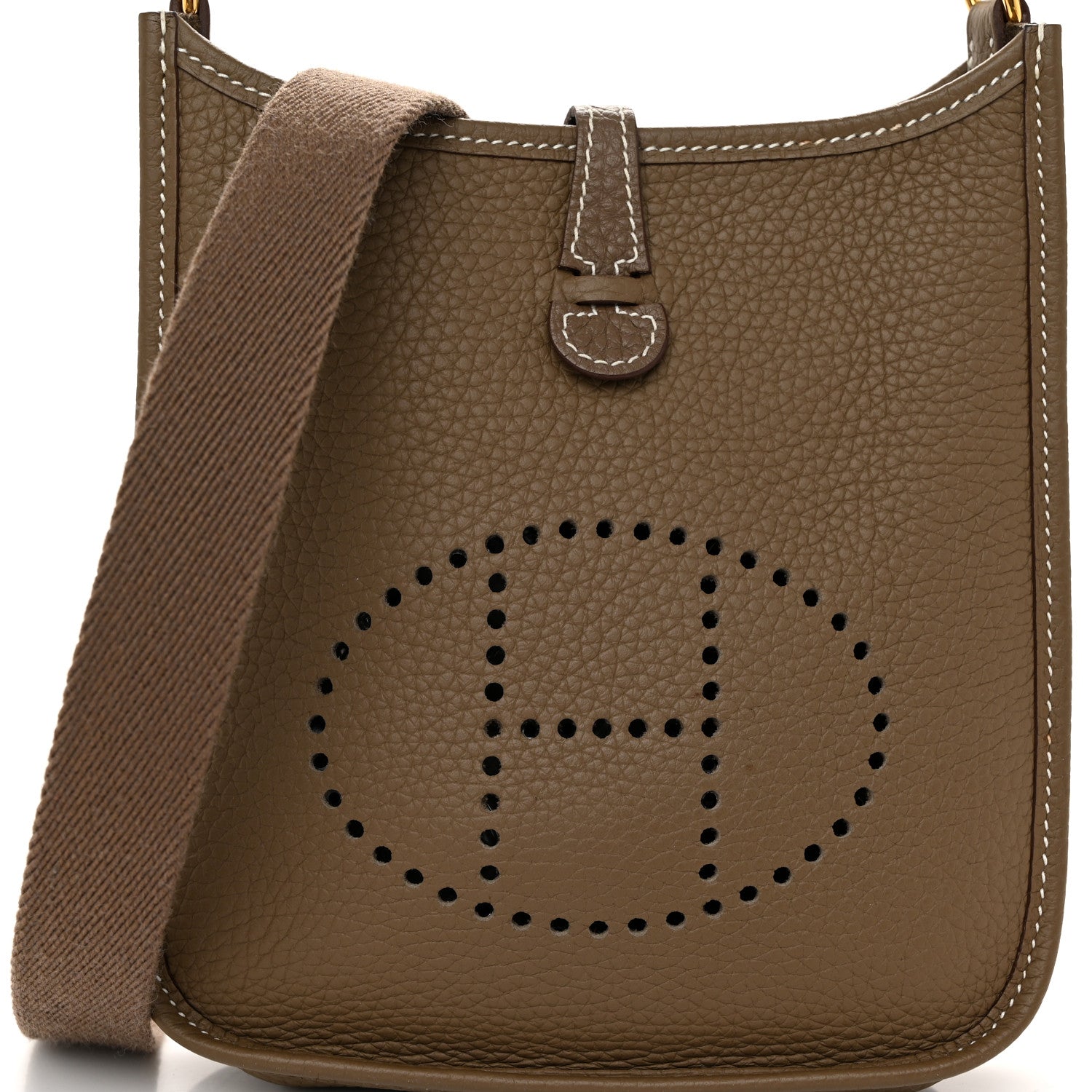 Hermes Taurillon Clemence Evelyne TPM Etoupe 8 of 11