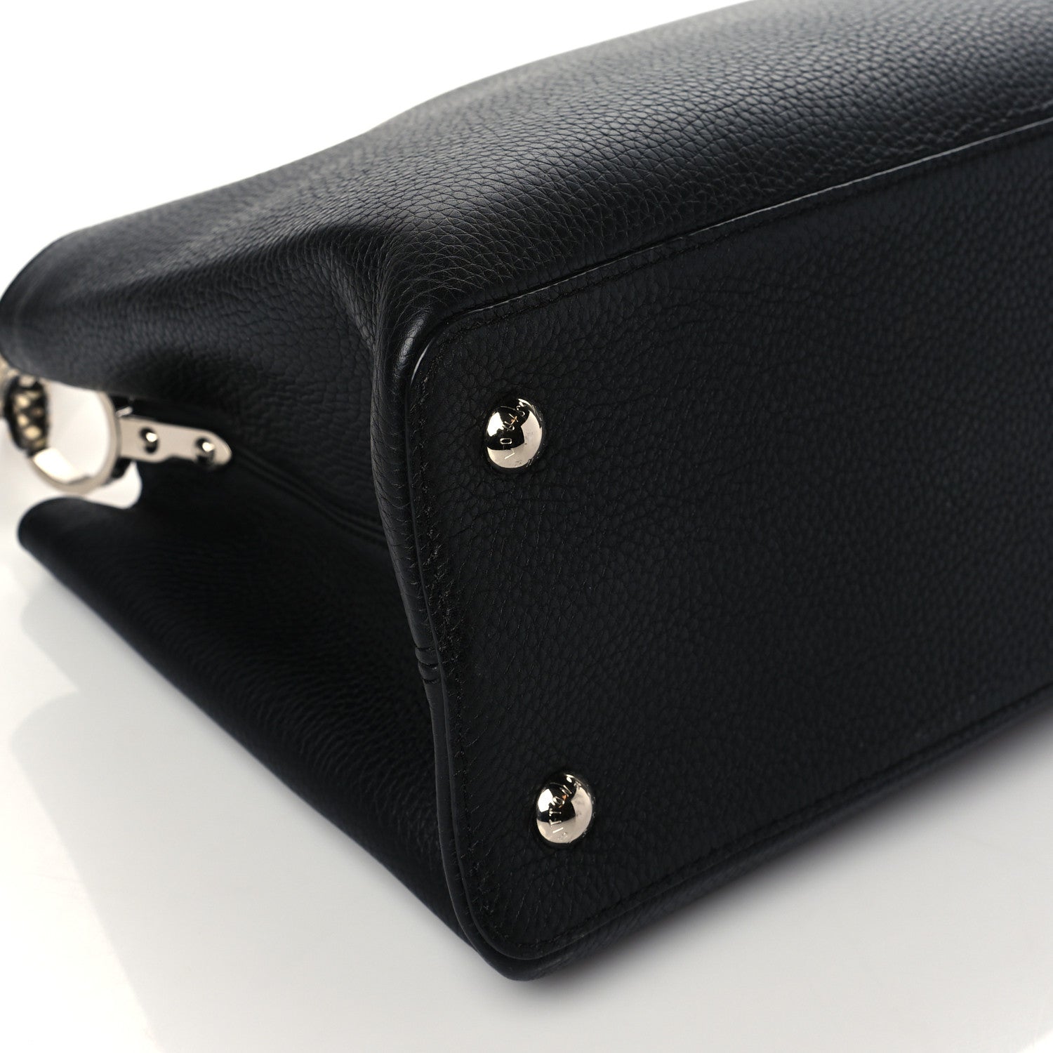 Louis Vuitton Taurillon Python Capucines MM Black 7 of 8