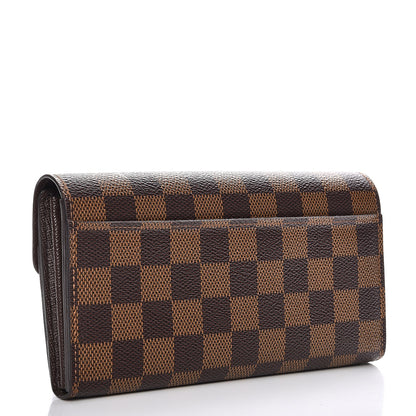 Louis Vuitton Damier Ebene Sarah Wallet NM 3 of 7