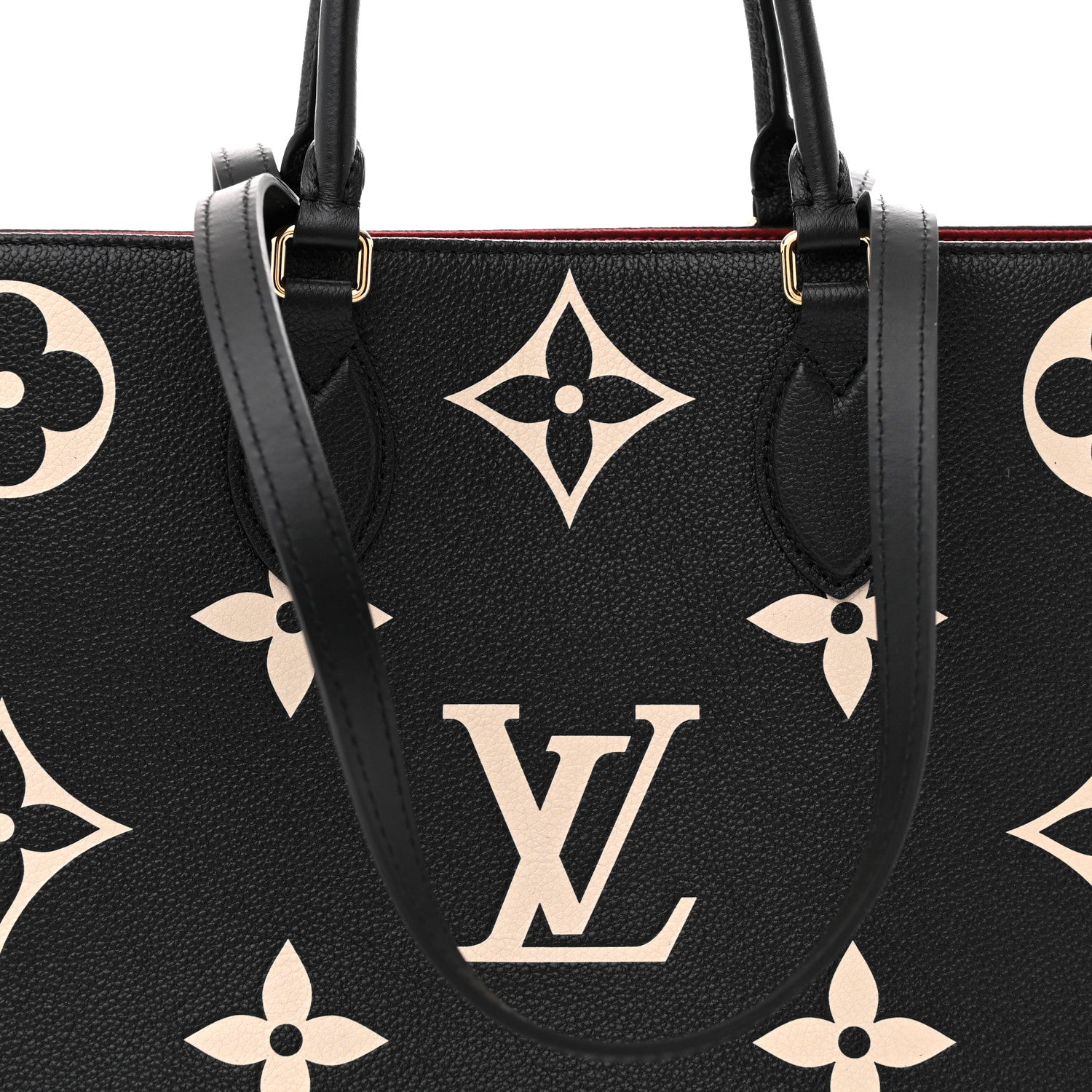 Louis Vuitton Empreinte Monogram Giant Onthego MM Black Beige 7 of 10