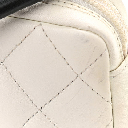 Chanel Calfskin Quilted Cambon Small Messenger White Black 11 of 11