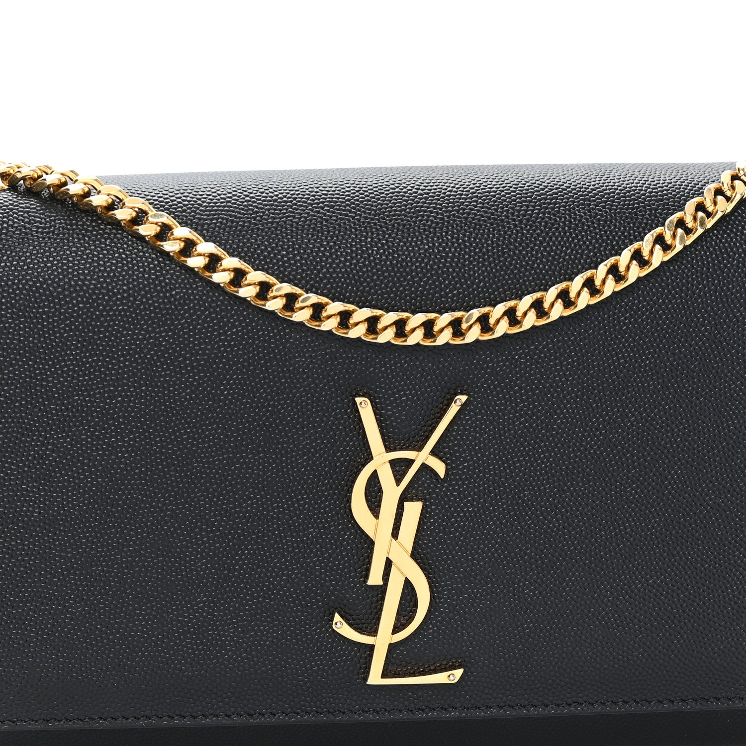Saint Laurent Grain De Poudre Small Monogram Kate Satchel Black 8 of 10