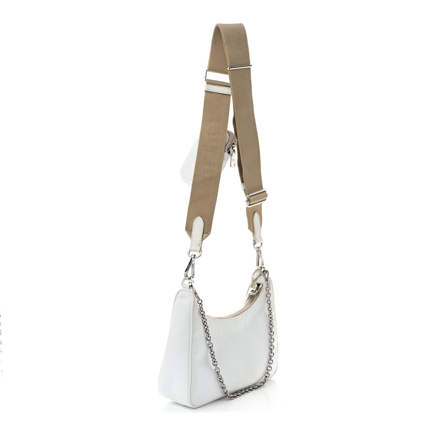 Nylon Re-Edition 2005 Shoulder Bag White
