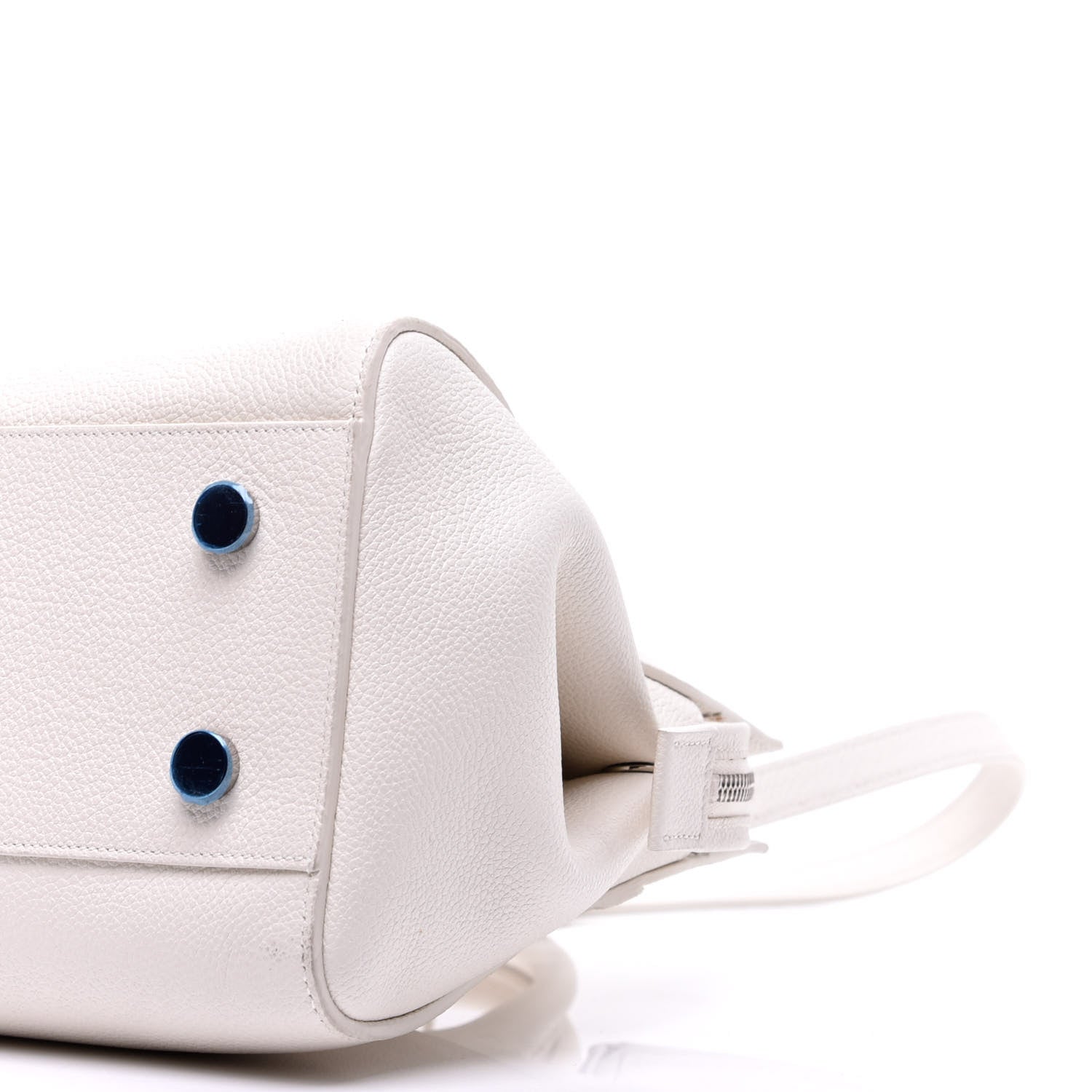 Saint Laurent Grained Calfskin Small Rive Gauche White 8 of 10