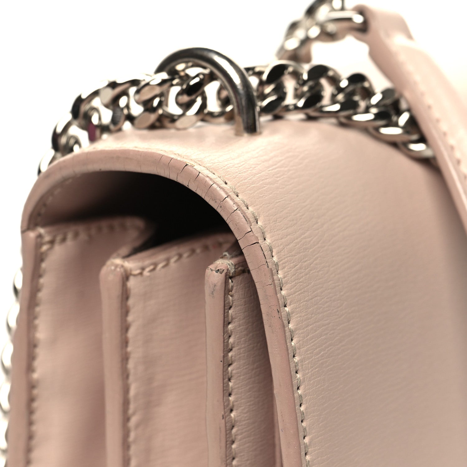 Saint Laurent Calfskin Medium Monogram Sunset Marble Pink 15 of 16
