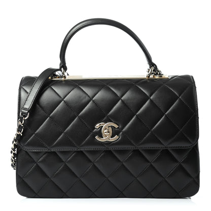 Chanel Lambskin Quilted Medium Trendy CC Flap Dual Handle Bag Black 1 of 4