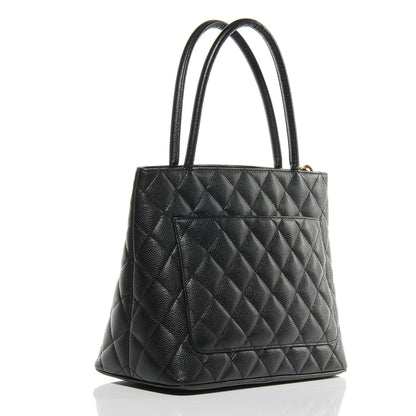 Chanel Caviar Medallion Tote Black 3 of 7