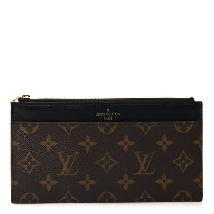 Louis Vuitton Monogram Slim Purse Black 1 of 7