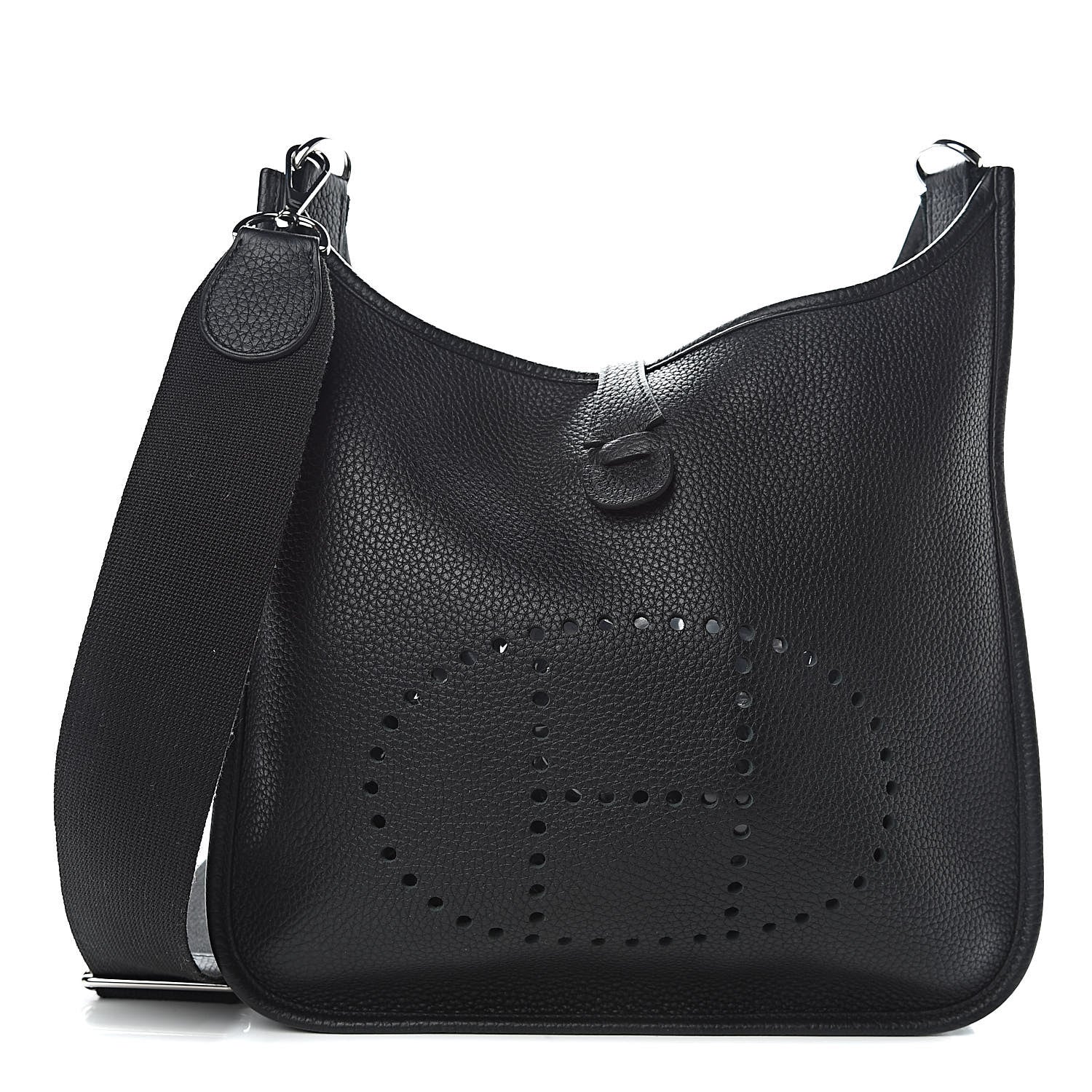 Hermes Taurillon Clemence Evelyne III PM Black 1 of 10