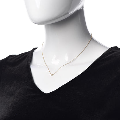 Tiffany 18K Yellow Gold Diamond .03ct Elsa Peretti Diamonds by the Yard Pendant Necklace 2 of 7