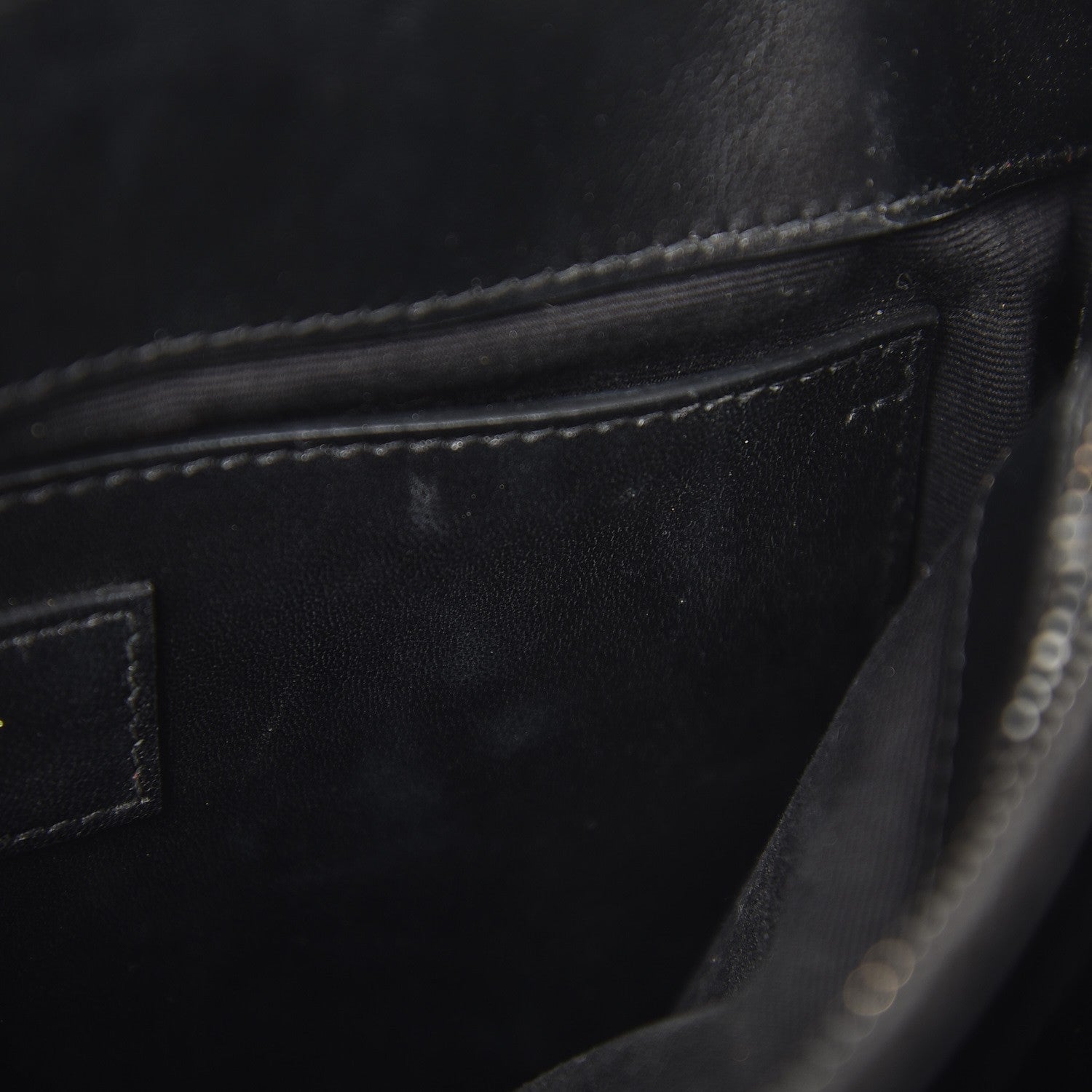 Saint Laurent Calfskin Y Quilted Monogram Small Loulou Chain Satchel Black 9 of 9