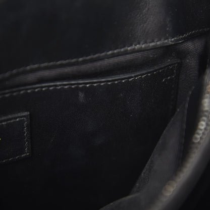 Saint Laurent Calfskin Y Quilted Monogram Small Loulou Chain Satchel Black 9 of 9