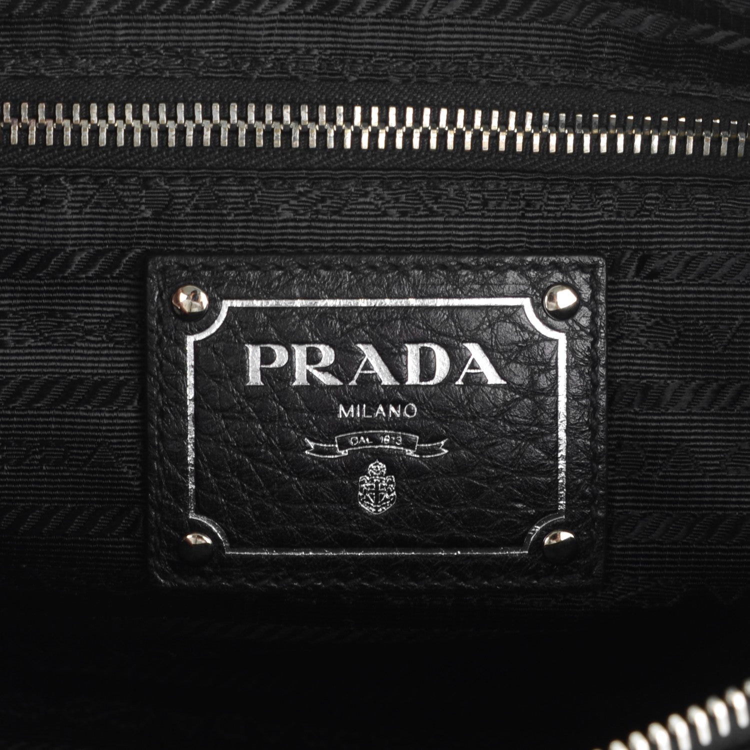 Prada Vitello Daino Satchel Nero Black 6 of 8