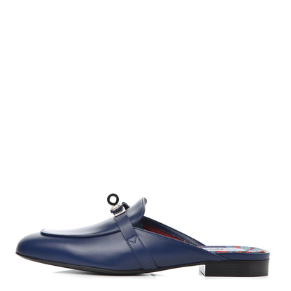 Hermes Calfskin Oz Mules 36 Bleu Maritime 1 of 12